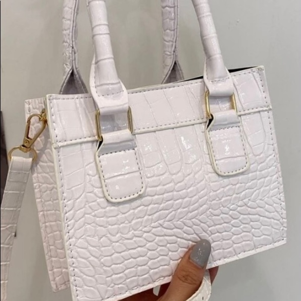 Croc skin purse